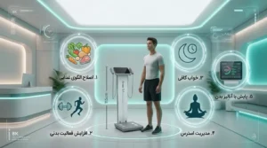 راهکار های کاهش چربی احشایی